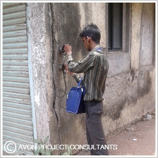 Licensed Structural Auditors in Thane, Mumbai, Navi Mumbai and Pune – Avon Project Consultants - Ultrasonic Pulse Velocity Test